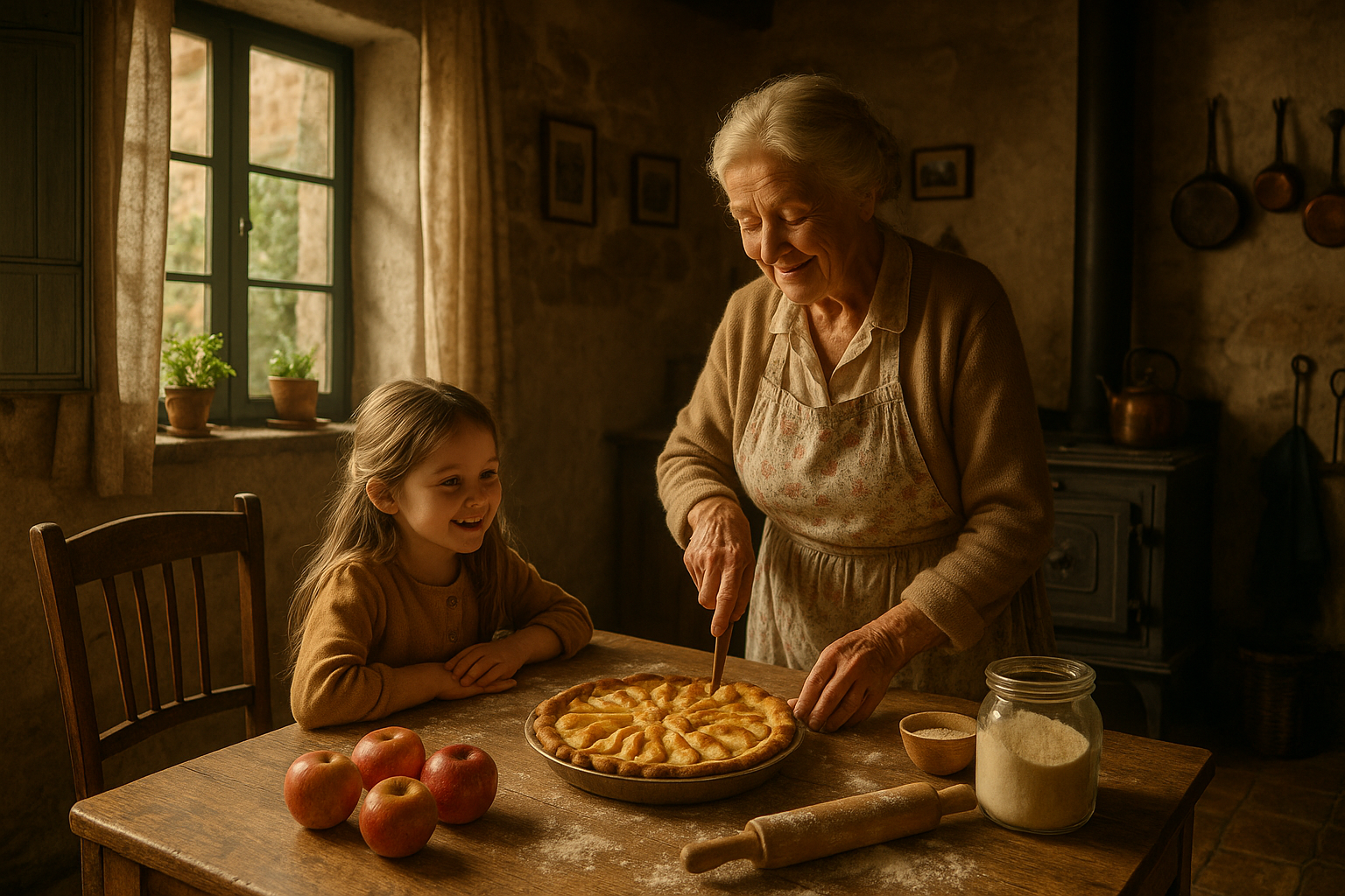Nonna Linda in cucina